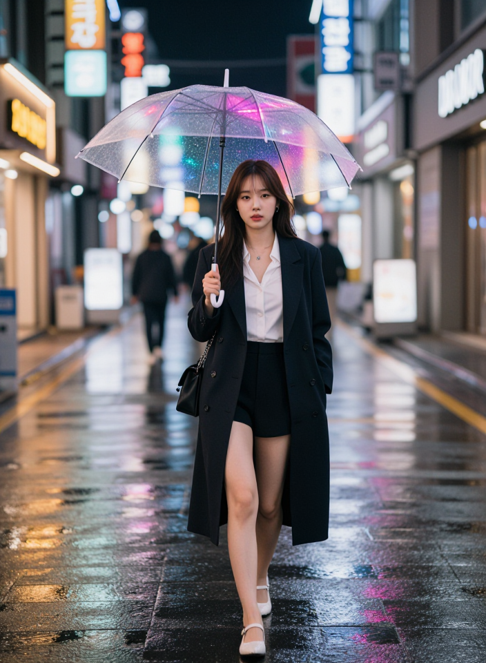 네온 거리의 패셔니스타