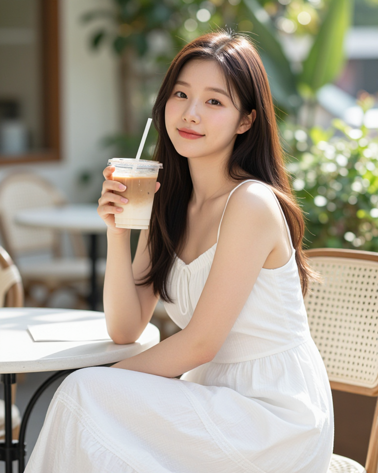햇살 가득한 카페 테라스