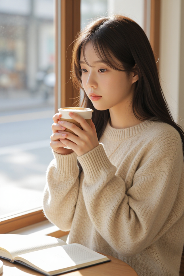 오후의 카페 여유
