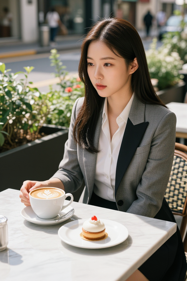 트렌디한 오후의 카페