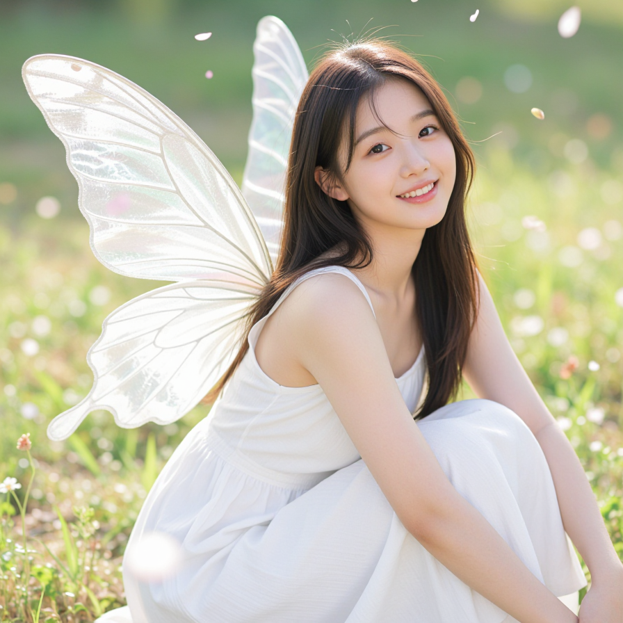 나비 날개를 가진 소녀